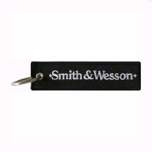 Smith & Wesson Black-Silver Key Chain - NEW Fast Ship
